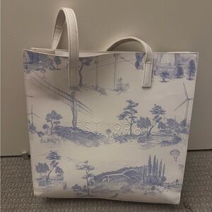 Ted Baker Scenic Blue and White Tote